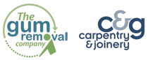 Logos: The Gum Removal Company and C & G carpentry and joinery