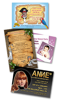 Examples of personalised invitations