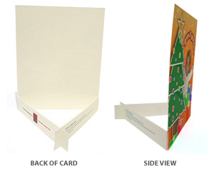 Christmas Card view form back and side